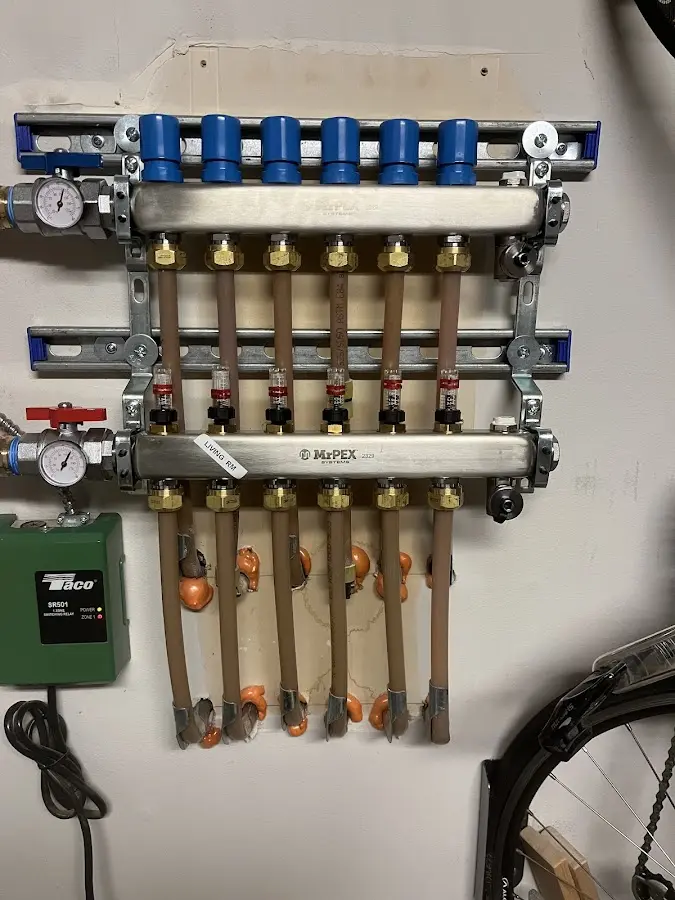 Plumber performing Gas Leak Detection at a residential property in Waverly